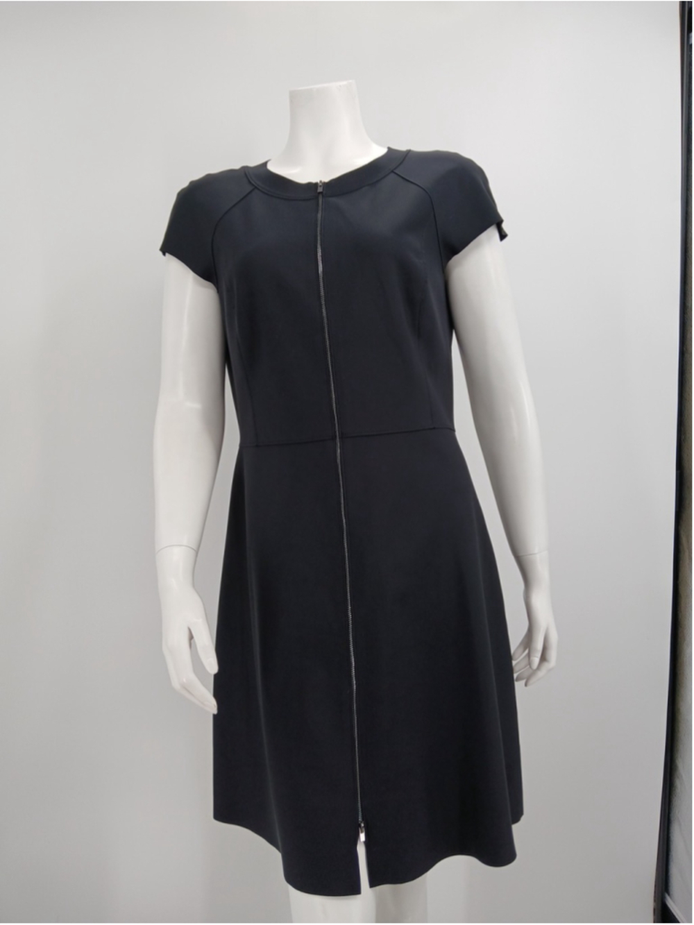 New Tory Burch Mckenzie Dress Size L Black Zipper